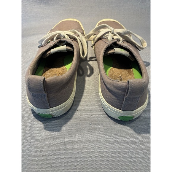 Cariuma Low Gray Canvas Sneaker Skateboard Men 8.5 Womens 10 Lace‎ Cork - Picture 4 of 7